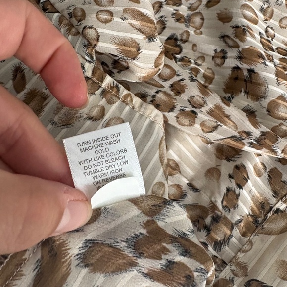 Roz & Ali Animal Print Sheer Blouse - Picture 10 of 10